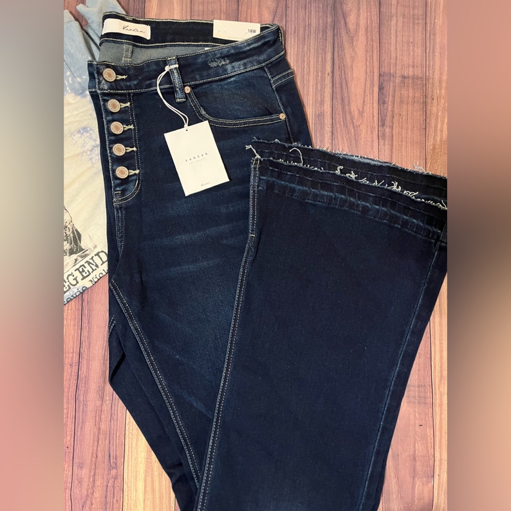 Plus Size KanCan Dark Blue Flare